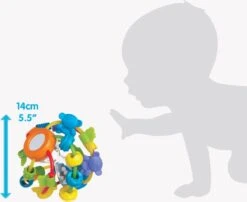 Playgro Speel En Leerbal - Grijp- En Bijtspeelgoed - Klikklak Geluiden - Spiegeltje - Kralen - Cilinder Met Rattelende Ballen -Baby Peuter Winkel 1200x983 5