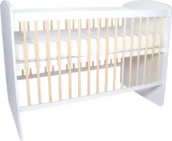 MamaLoes Karolina Ledikant - 60 X 120 Cm - Wit/Naturel - Verstelbare Bodem 15 MamaLoes Karolina Ledikant - 60 X 120 Cm - Wit/Naturel - Verstelbare Bodem -Baby Peuter Winkel 1200x987 1