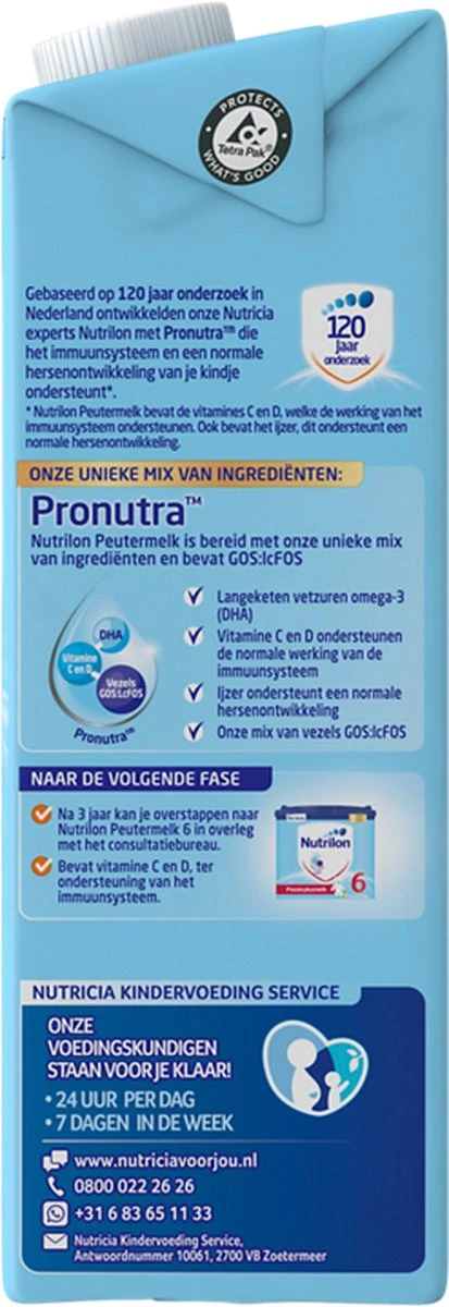 Nutrilon 5 Peutermelk Kant & Klaar - Van 2 Tot 3 Jaar - 4 X 1L 4 Nutrilon 5 Peutermelk Kant & Klaar - Van 2 Tot 3 Jaar - 4 X 1L - Afbeelding 2