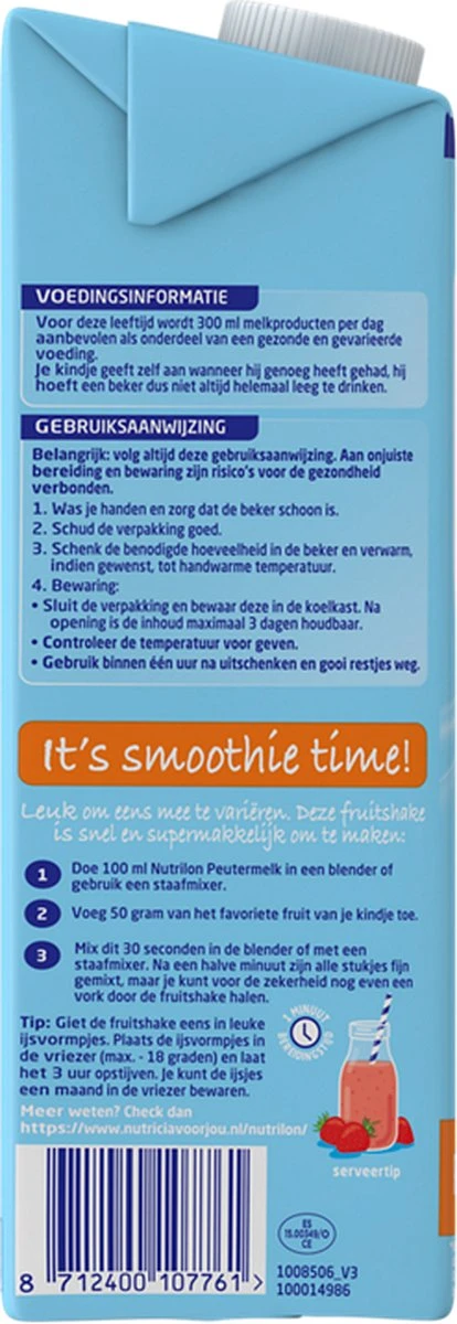 Nutrilon 5 Peutermelk Kant & Klaar - Van 2 Tot 3 Jaar - 4 X 1L 13 Nutrilon 5 Peutermelk Kant & Klaar - Van 2 Tot 3 Jaar - 4 X 1L - Afbeelding 11