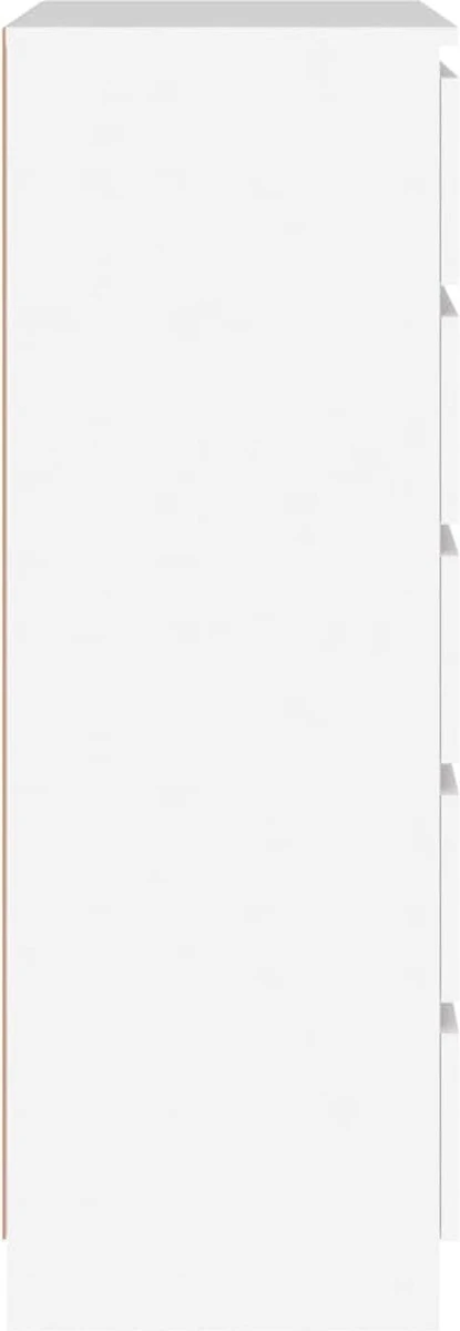 VidaXL Ladekast 60x36x103 Cm Bewerkt Hout Wit 5 VidaXL Ladekast 60x36x103 Cm Bewerkt Hout Wit - Afbeelding 3