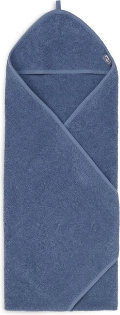 Jollein Badcape Badstof 75x75cm - Jeans Blue -Baby Peuter Winkel 459x1200