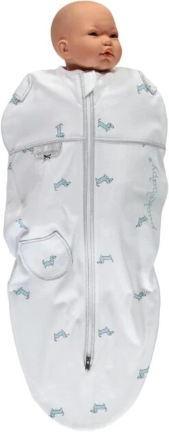 Puckababy Inbakerslaapzak Original Mini 3-6m - White Pucky -Baby Peuter Winkel 470x1200 1