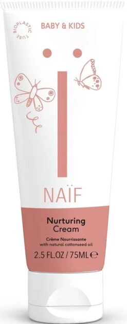 Naïf Vette Crème Voor De Gevoelige Huid - Baby En Kind - 75 Ml – Met Natuurlijke Ingrediënten