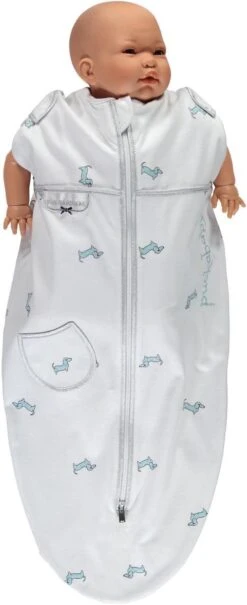 Puckababy Inbakerslaapzak Original Mini 3-6m - White Pucky -Baby Peuter Winkel 490x1200 4