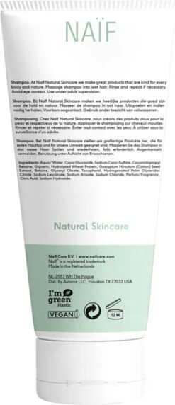 Naïf Verzorgende Shampoo - Baby En Kind - 200ml - Met Natuurlijke Ingrediënten -Baby Peuter Winkel 518x1200 1