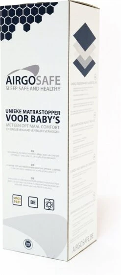 ABZ Airgosafe Topper - 60x120x3 Cm - Wit 20 ABZ Airgosafe Topper - 60x120x3 Cm - Wit -Baby Peuter Winkel 528x1200