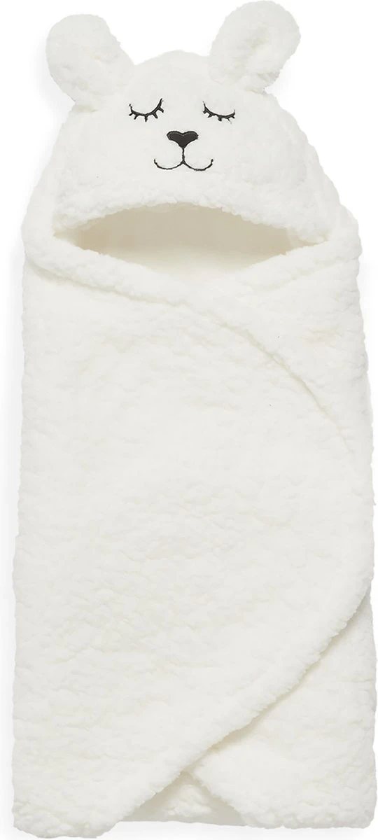Jollein Wikkeldeken Bunny 100x105cm - Off-White 10 Jollein Wikkeldeken Bunny 100x105cm - Off-White - Afbeelding 8