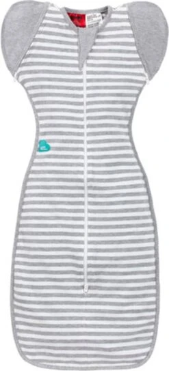 Love To Dream™ Babyslaapzak Swaddle Up™ - Inbakeren Afbouwen - Baby 4-6 Maanden - 6-8.5 Kg - All Season - Grijs -Baby Peuter Winkel 546x1200