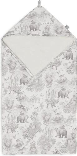 Jollein Badcape 75x75cm Pimpelmees - Forest Animals -Baby Peuter Winkel 592x1200 2