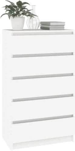 VidaXL Ladekast 60x36x103 Cm Bewerkt Hout Wit 18 VidaXL Ladekast 60x36x103 Cm Bewerkt Hout Wit -Baby Peuter Winkel 598x1200