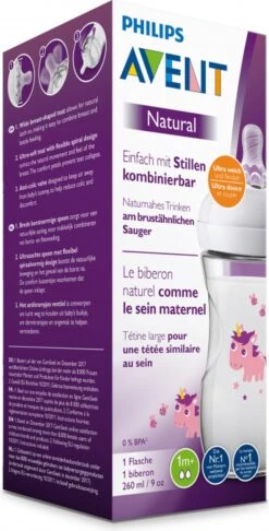 Philips Avent Natural Babyfles - SCF070/25 Babyfles (1m+) Voor Langzame Toevoer - 1x. -Baby Peuter Winkel 610x1200 4