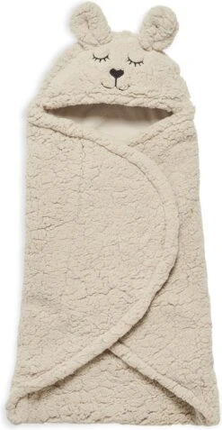 Jollein Wikkeldeken Bunny 100x105cm - Nougat 31 Jollein Wikkeldeken Bunny 100x105cm - Nougat -Baby Peuter Winkel 621x1200 3