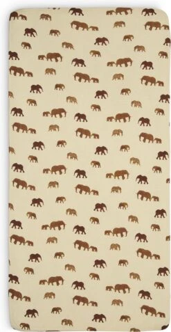 Jollein Baby Hoeslaken Ledikant Jersey 60x120cm - Savannah -Baby Peuter Winkel 622x1200