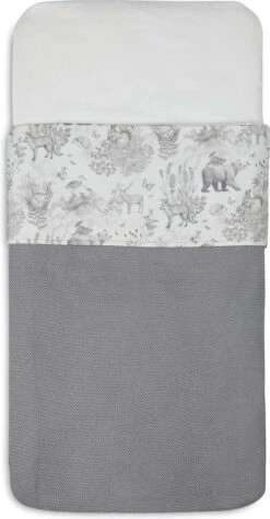 Jollein Baby Laken Wieg 75x100cm Pimpelmees - Forest Animals -Baby Peuter Winkel 625x1200