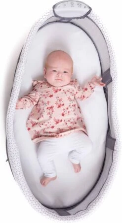 Bo Jungle B-Baby Co-sleeper Wieg Met Licht - Grey -Baby Peuter Winkel 655x1200 1