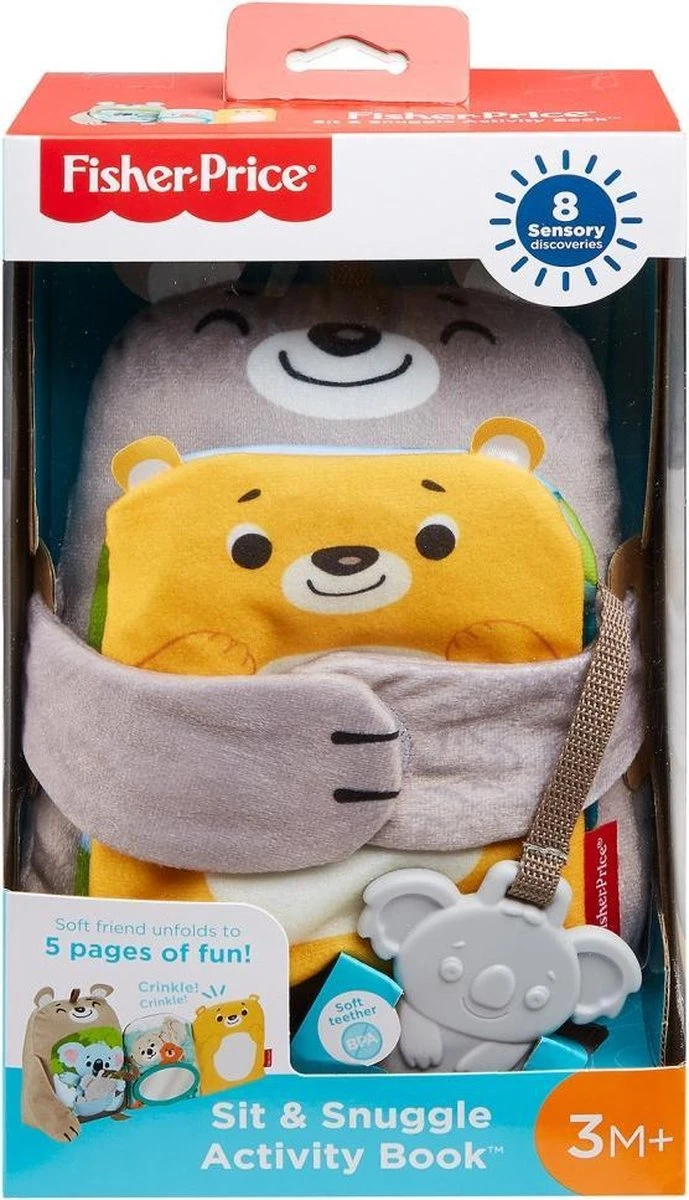 Fisher Price Fisher-Price Knuffelbaar Activiteiten Boekje Baby - Baby Speelgoed 4 Fisher Price Fisher-Price Knuffelbaar Activiteiten Boekje Baby - Baby Speelgoed - Afbeelding 2