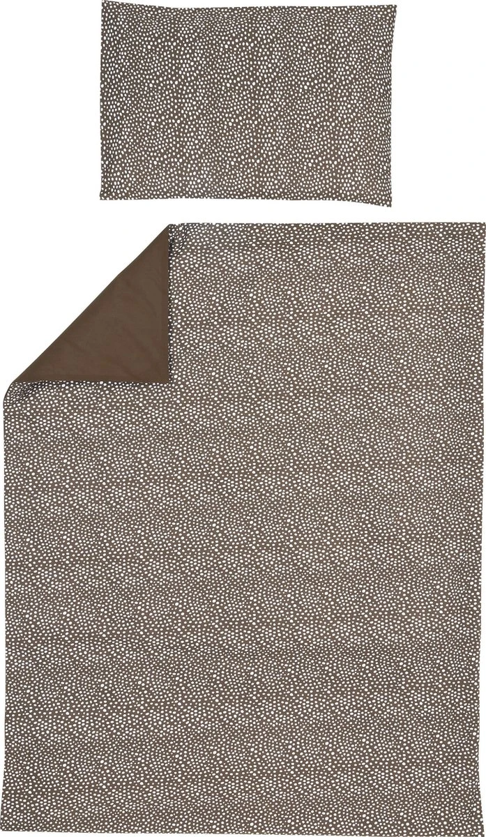Meyco Cheetah/Uni Dekbedovertrek Ledikant - Chocolate - 100x135cm 3 Meyco Cheetah/Uni Dekbedovertrek Ledikant - Chocolate - 100x135cm