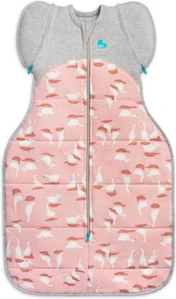 Love To Dream™ Swaddle Up™ Overgangsslaapzak – Medium 6 - 8,5 Kg – 2.5 TOG (16°C- 20°C) – Pink – Fase 2 Uitbakeren