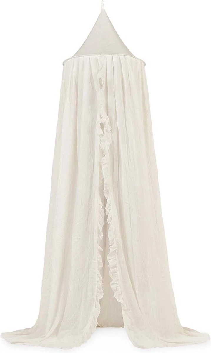 Jollein Baby Klamboe Vintage Ruffle 245cm - Ivory 15 Jollein Baby Klamboe Vintage Ruffle 245cm - Ivory - Afbeelding 13