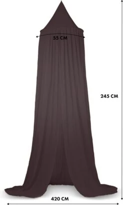 Deryan Baby Klamboe Vintage 245cm - Kinderklamboe - Hemeltje - Chestnut -Baby Peuter Winkel 721x1200 4