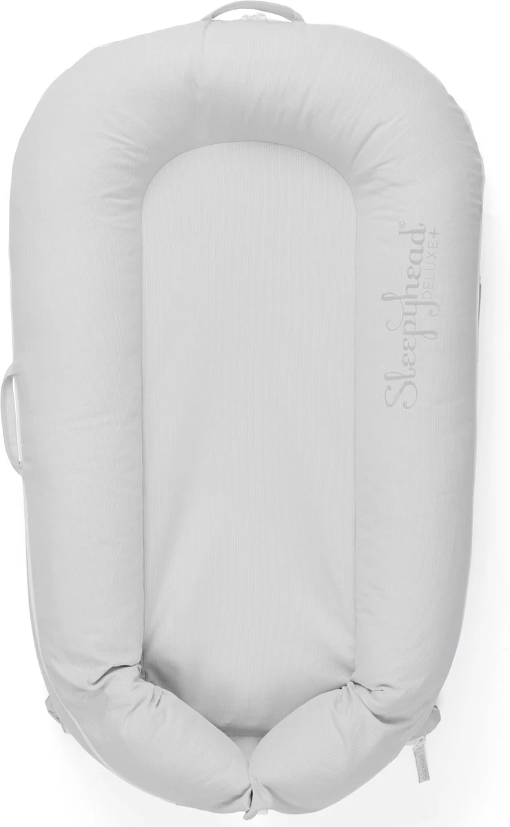 DockAtot Sleepyhead Deluxe+ Cloud Grey Grijs Babynestje - Ademend Materiaal - 0 Tot 8 Maanden 3 DockAtot Sleepyhead Deluxe+ Cloud Grey Grijs Babynestje - Ademend Materiaal - 0 Tot 8 Maanden