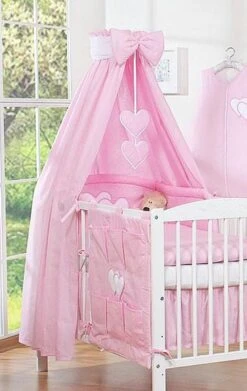 My Sweet Baby Hemel Katoen - Roze (incl Sluierstang) -Baby Peuter Winkel 759x1200 3