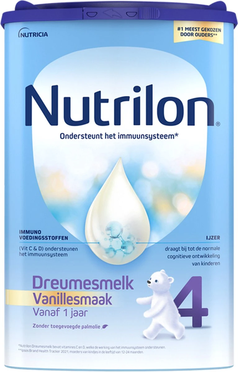 Nutrilon 4 Vanille Dreumesmelk – Flesvoeding Vanaf 1 Jaar – 800g 13 Nutrilon 4 Vanille Dreumesmelk – Flesvoeding Vanaf 1 Jaar – 800g - Afbeelding 11