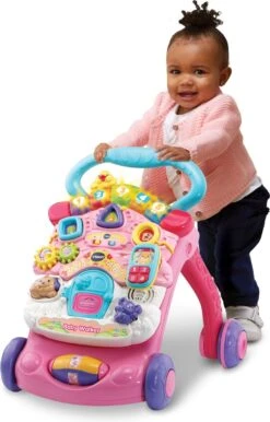 VTech 2 In 1 Baby Walker - Educatief Babyspeelgoed - Roze - 9 Tot 36 Maanden -Baby Peuter Winkel 768x1200 3