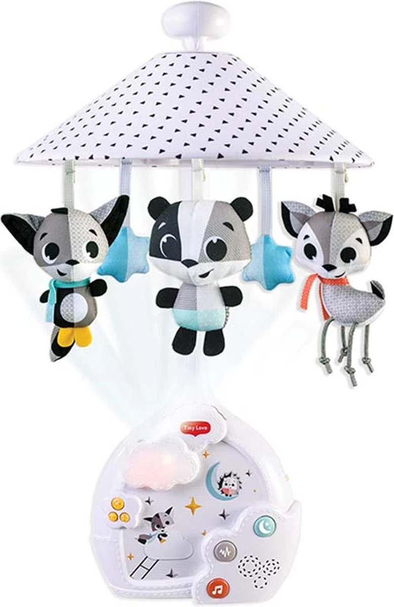 Tiny Love Magical Night 3-in-1 Muziekmobiel Met Projector - Magical Tales - Zwart/Wit 3 Tiny Love Magical Night 3-in-1 Muziekmobiel Met Projector - Magical Tales - Zwart/Wit