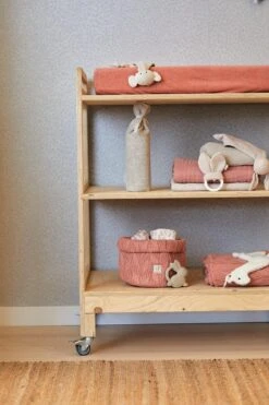 Jollein Hydrofiel Multidoek Meadow 70x70cm - Rosewood - 3 Stuks -Baby Peuter Winkel 799x1200 17