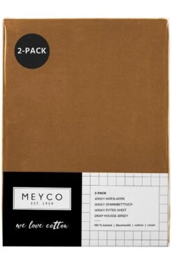 Meyco Jersey Hoeslaken Juniorbed - 2-pack - Camel - 70x140/150cm 9 Meyco Jersey Hoeslaken Juniorbed - 2-pack - Camel - 70x140/150cm -Baby Peuter Winkel 799x1200 33