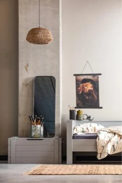 WOOOD Dennis Speelgoedkist - Grenen Geborsteld - Betongrijs - 42x90x42 -Baby Peuter Winkel 800x1200 326