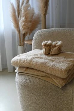 WOLLIES Amsterdam - Wieg Deken - Amandel - Merino Wol - 75 X 100 CM -Baby Peuter Winkel 800x1200 71