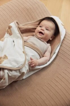 Jollein Badcape 75x75cm Teddy Bear - GOTS -Baby Peuter Winkel 800x1200 9