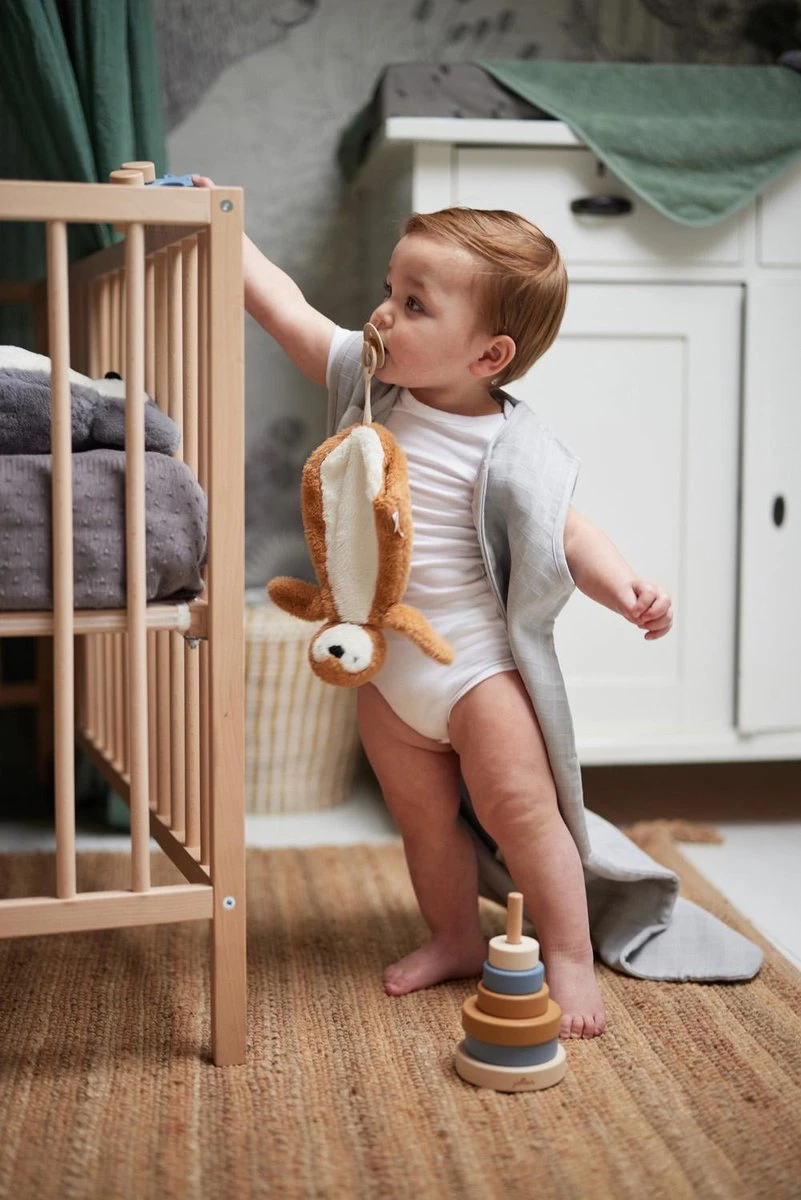 Jollein Baby Slaapzak Hydrofiel 90cm - Soft Grey 10 Jollein Baby Slaapzak Hydrofiel 90cm - Soft Grey - Afbeelding 8