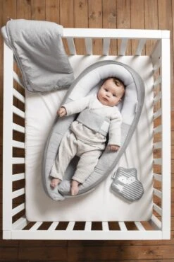 Doomoo Cocoon - Babynestje - Biologisch Katoen En 74 X 46 Cm - Classic Grey -Baby Peuter Winkel 801x1200 31
