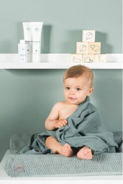 Jollein Hydrofiele Doek Large 115x115cm Bamboe Katoen - Ash Green - 2 Stuks -Baby Peuter Winkel 804x1200 3