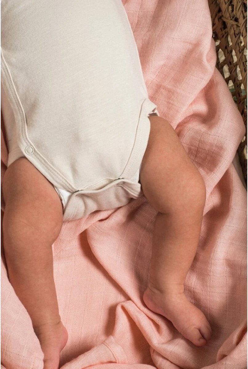 Jollein Hydrofiele Doek Small 70x70cm Bamboe Katoen - Pale Pink - 4 Stuks 14 Jollein Hydrofiele Doek Small 70x70cm Bamboe Katoen - Pale Pink - 4 Stuks - Afbeelding 12