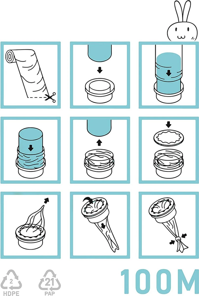 Wonix® - Luieremmers Navulling - Voor 8 Tommee Tippee Twist & Click, 10 Korbel, 14 Angelcare En Meer - 100m 4 Wonix® - Luieremmers Navulling - Voor 8 Tommee Tippee Twist & Click, 10 Korbel, 14 Angelcare En Meer - 100m - Afbeelding 2
