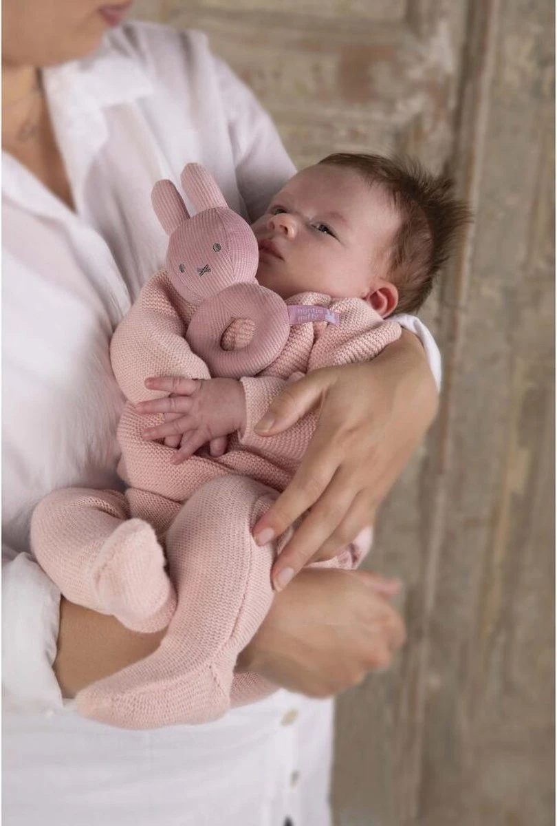 Nijntje - Rammelaar - Pink Baby Rib - 0+ Maanden 8 Nijntje - Rammelaar - Pink Baby Rib - 0+ Maanden - Afbeelding 6