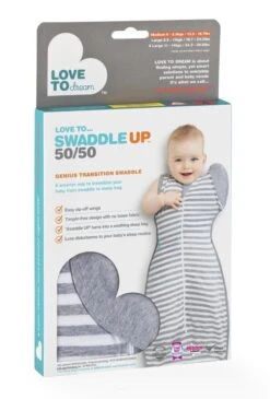 Love To Dream™ Babyslaapzak Swaddle Up™ - Inbakeren Afbouwen - Baby 4-6 Maanden - 6-8.5 Kg - All Season - Grijs -Baby Peuter Winkel 811x1200 3