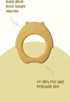 J.Børn Silicone Bijtring Beer - Sage - Bijtspeelgoed - Baby -Baby Peuter Winkel 821x1200 7