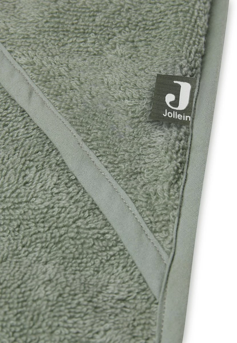 Jollein Badcape Badstof 75x75cm - Ash Green 9 Jollein Badcape Badstof 75x75cm - Ash Green - Afbeelding 7