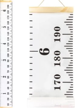 Frummel Groeimeter Hout & Canvas Blanco - Kinderkamer Decoratie | Babykameraccessoires | Wanddecoratie | Kraamcadeau | Kinderkamer Decoratie |Babykamer Accessoires -Baby Peuter Winkel 832x1200 5