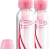 Dr. Brown's Options+ Anti-colic Standaard Fles - 250 Ml - Roze - Duopack
