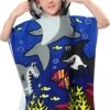 JAXY Badcape Baby - Badcape - Baby Badjas - Omslagdoek - Omslagdoek - Baby Handdoek Met Capuchon - Strandhanddoek - Badponcho - Poncho Handdoek - Microfiber - 60x90cm - Haai Donkerblauw -Baby Peuter Winkel 850x1200