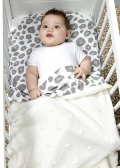 Meyco Panter Ledikant Laken - Neutral - 100x150cm -Baby Peuter Winkel 861x1200 3