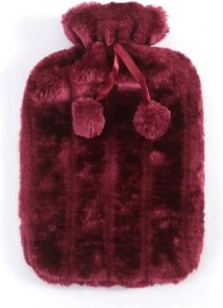 Kruikhoes - Losse Hoes Kruik - Kruikzak - Winterhoes Kruik - Fluffy - Fleece Hoes - 2 Liter - Paars