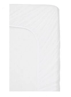 Waterdicht Matrasbeschermer-Hoeslakenbadstof-Antibacteriëel-Rondom Elastiek -Wit - Baby-Ledikant-60x120-cm -Baby Peuter Winkel 880x1200 1
